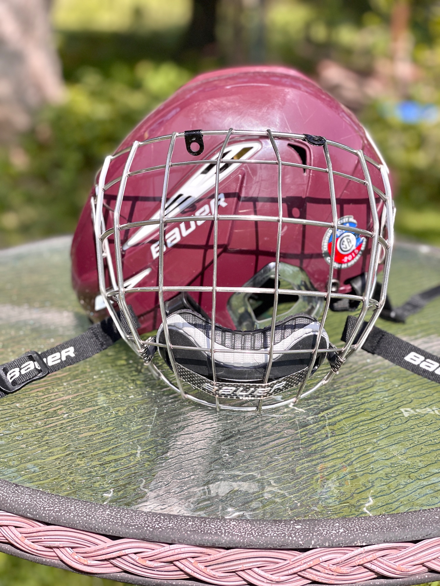 Bauer Helmet With Cage SidelineSwap