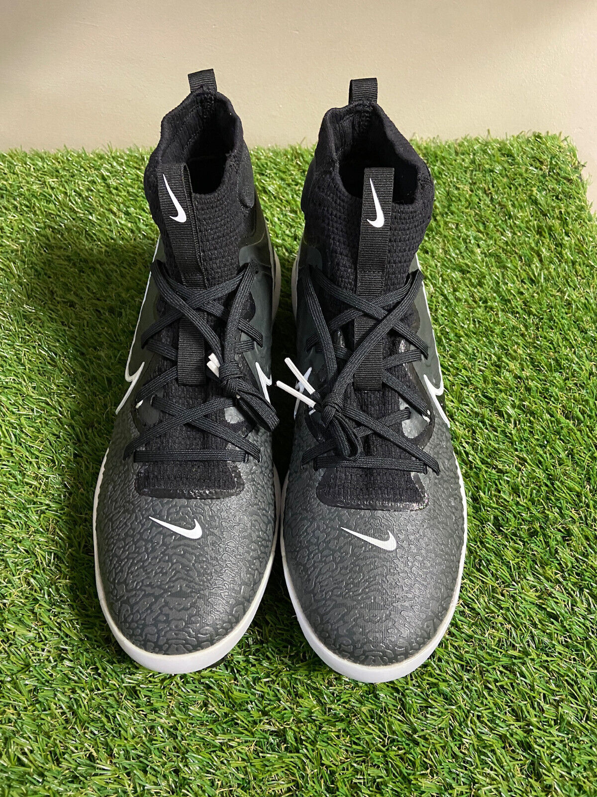 Nike Alpha Huarache NXT MCS Black White Baseball Cleats DJ6519010 Mens