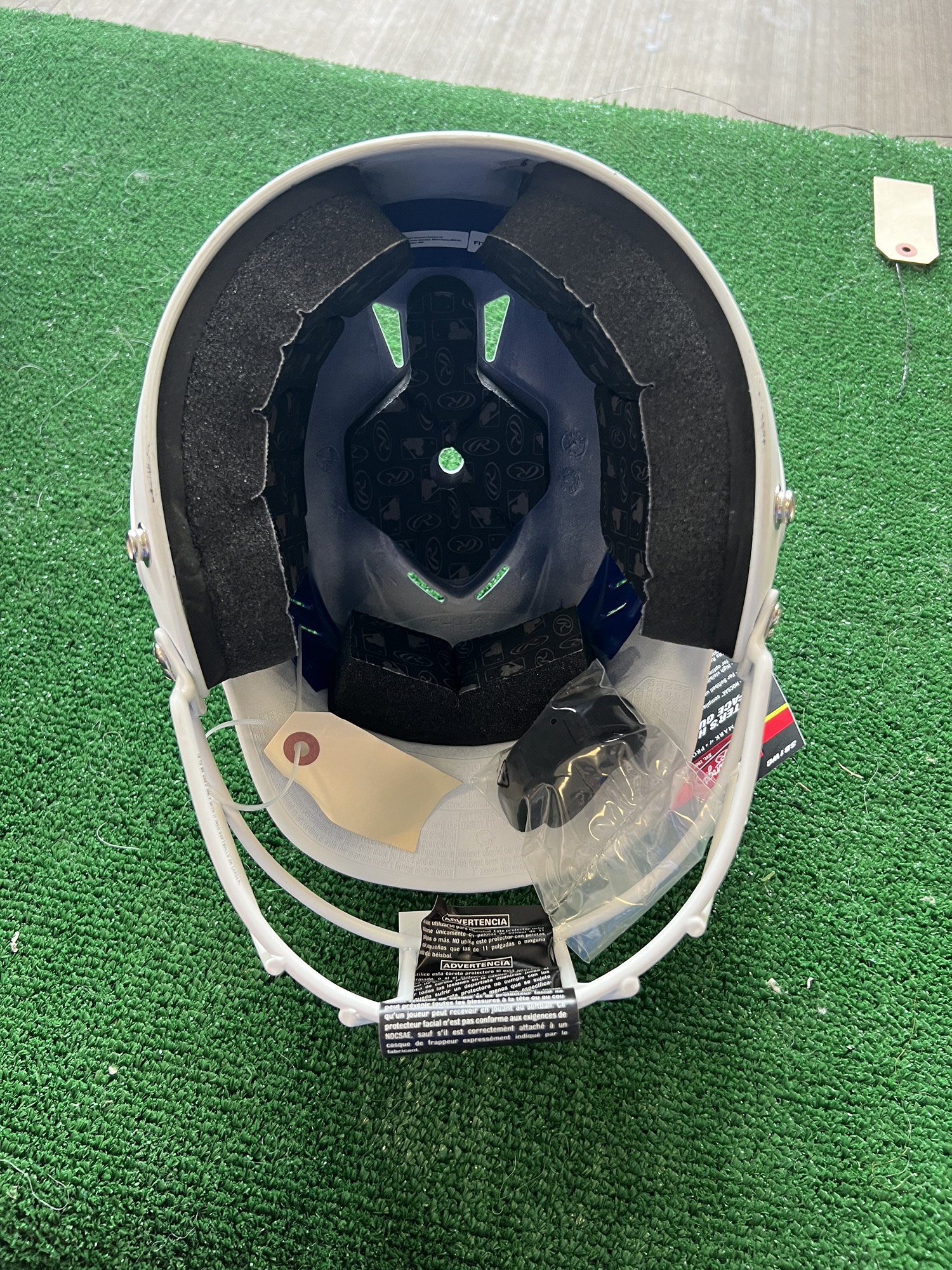 Rawlings Liberty White Softball Batting Helmet 6 1/2 7 1/2