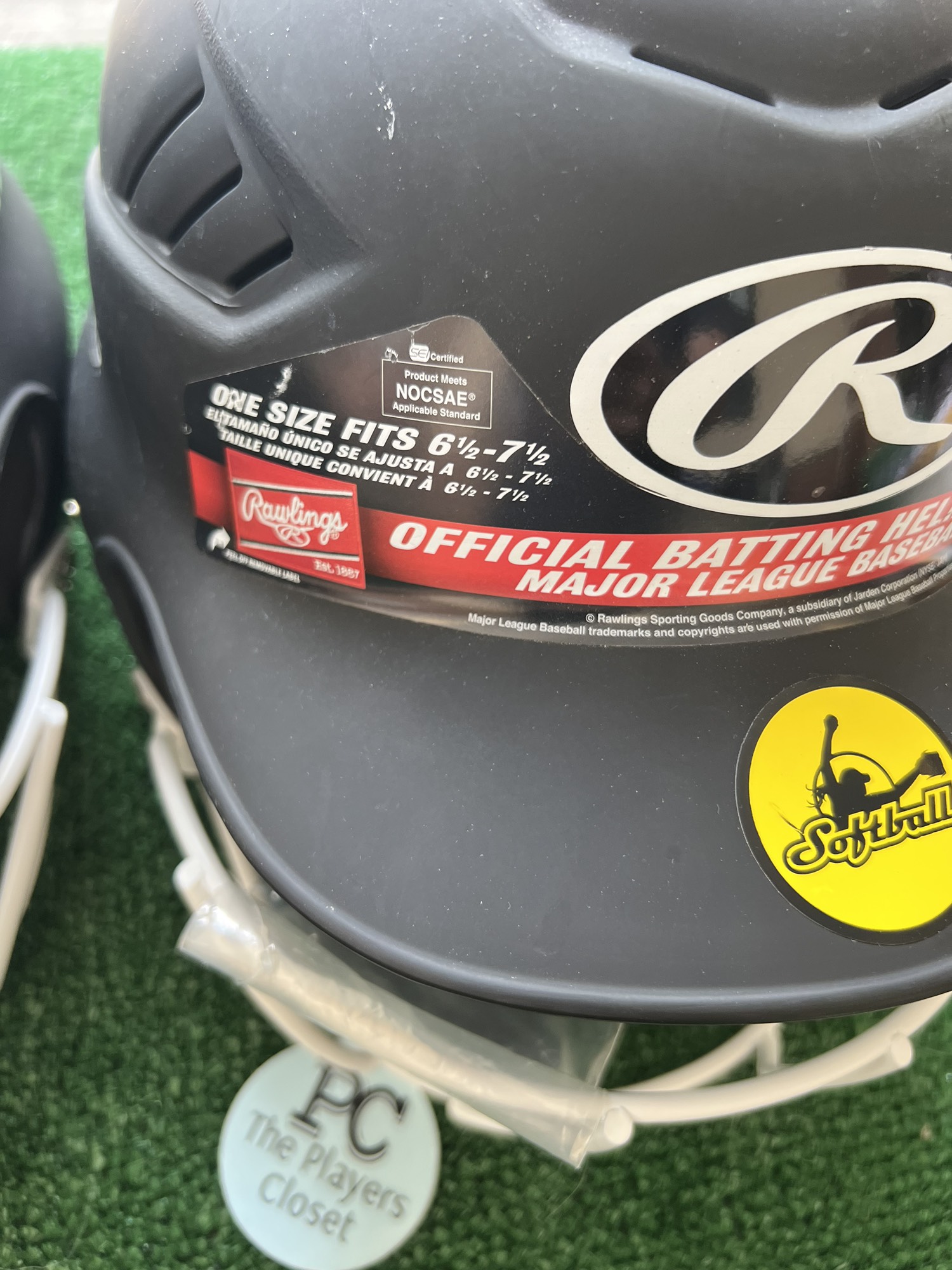 2 pack Rawlings Softball Batting Helmet 6 1/2 7 1/2 SidelineSwap