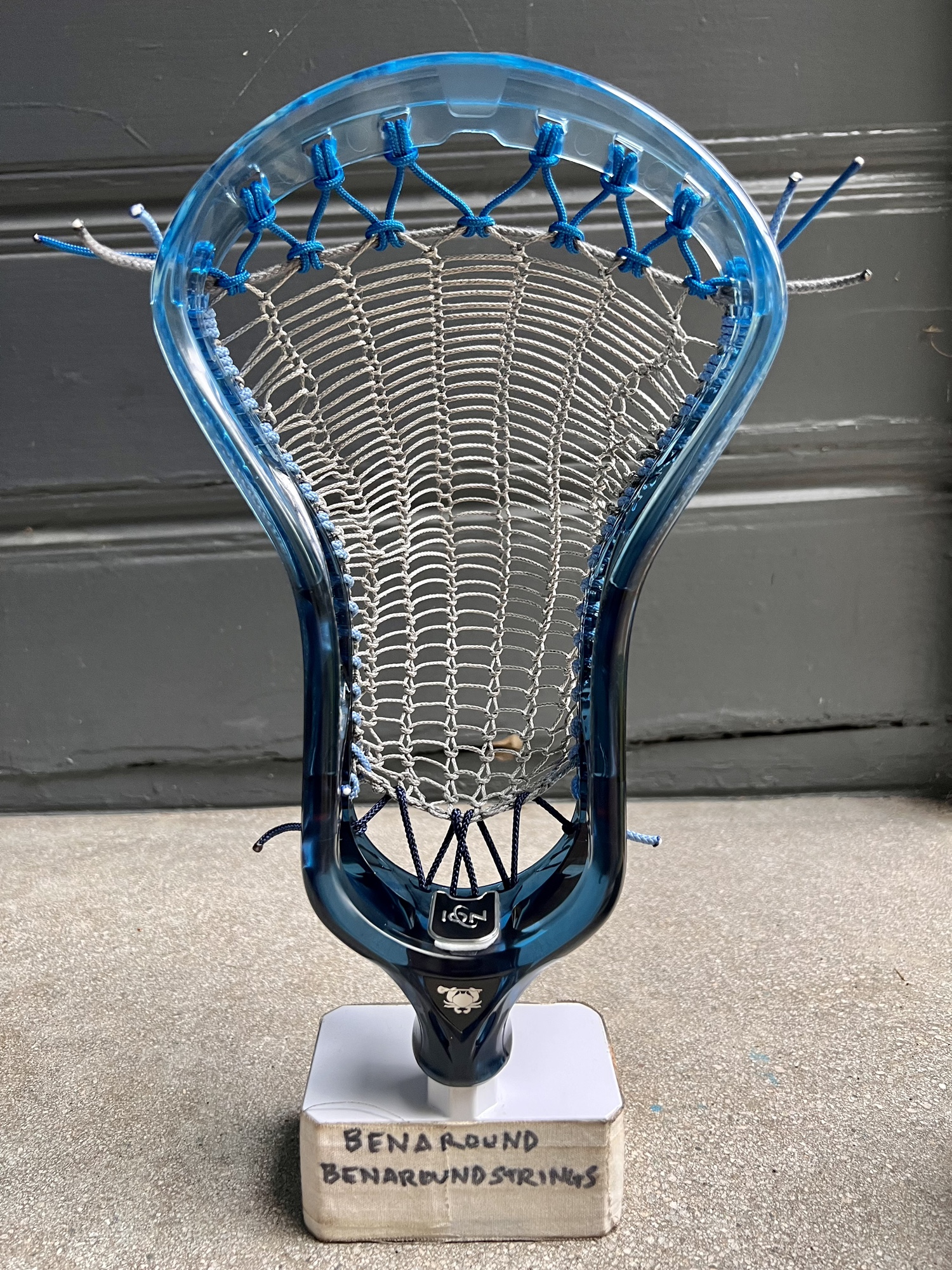 ECD Ion Dyed Navy / Hyper Blue Fade Pro Strung W/ Armor Mesh