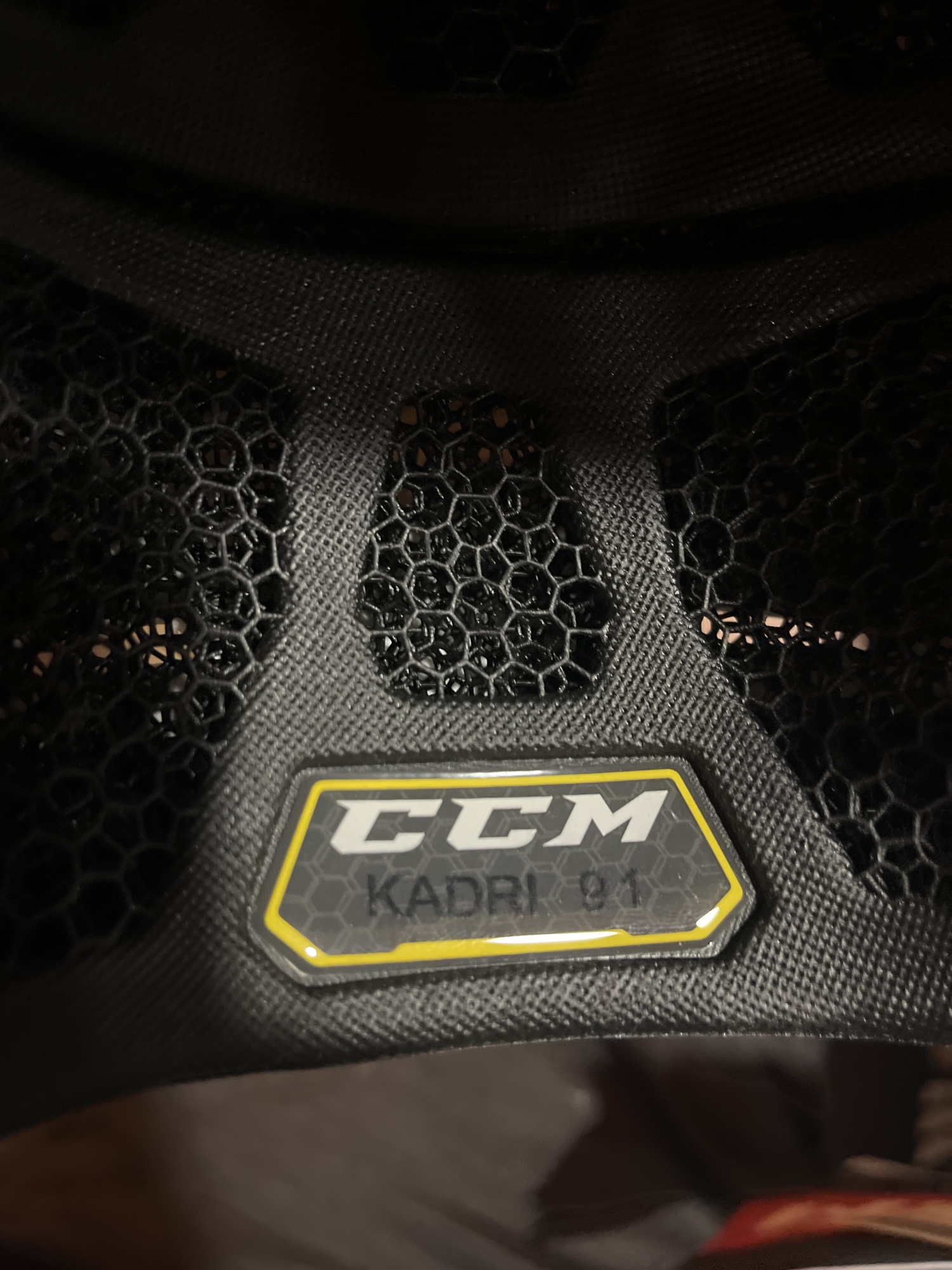 New White CCM Super Tacks X Pro Custom Helmet Kadri Small SidelineSwap