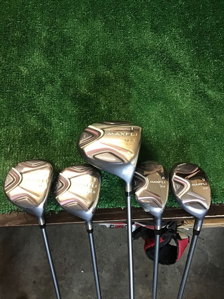 Maxfli Black Max Ladies Complete Golf Set Woods, Hybrids, Irons, Putter