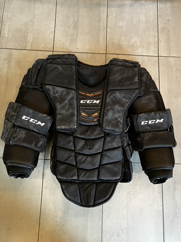 Used Large/Extra Large CCM AB Pro Goalie Chest Protector Pro Stock