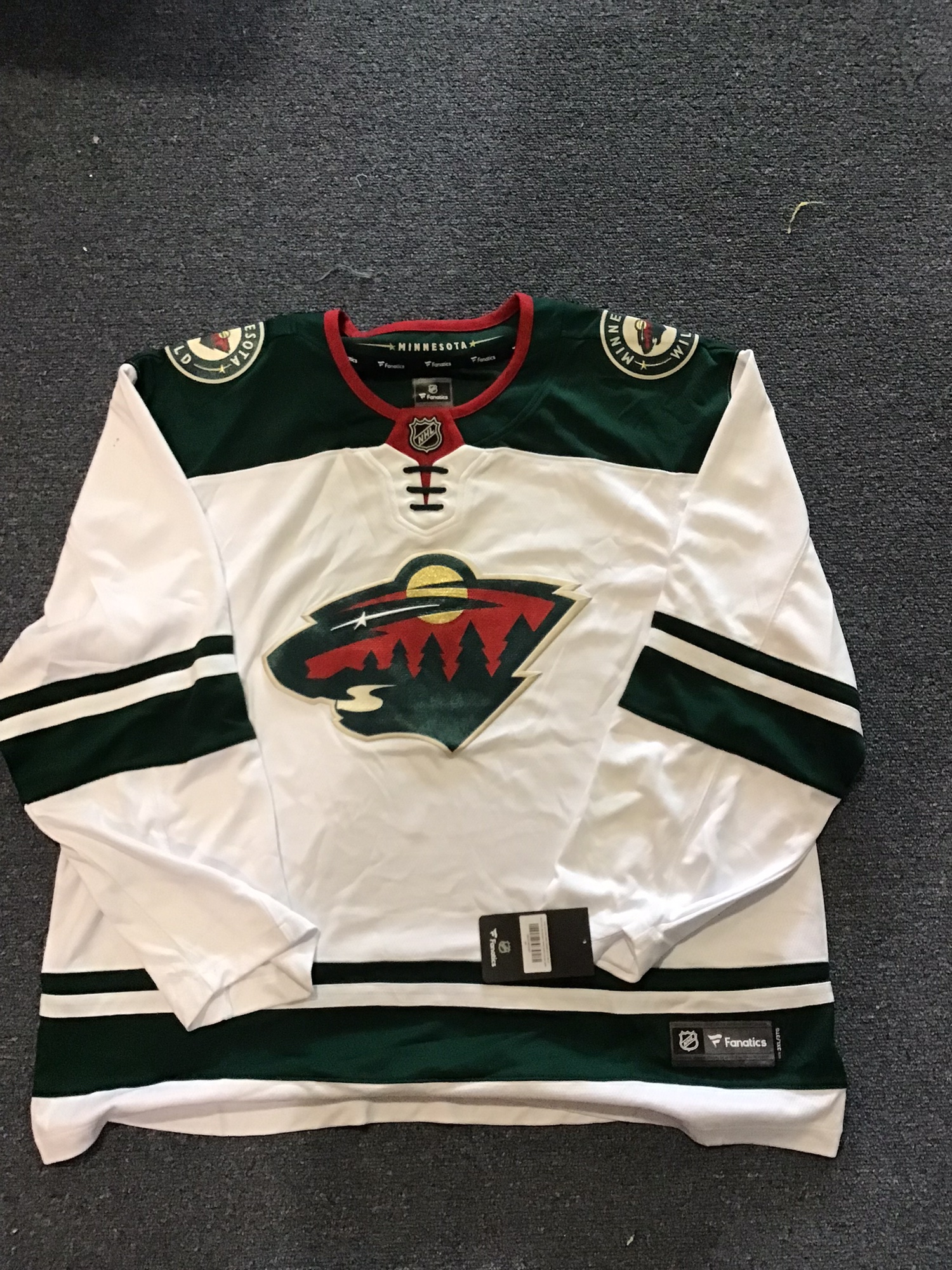 NWT Minnesota Wild Men’s 3XL Or Sm. Fanatics Jersey (BLANK) SidelineSwap