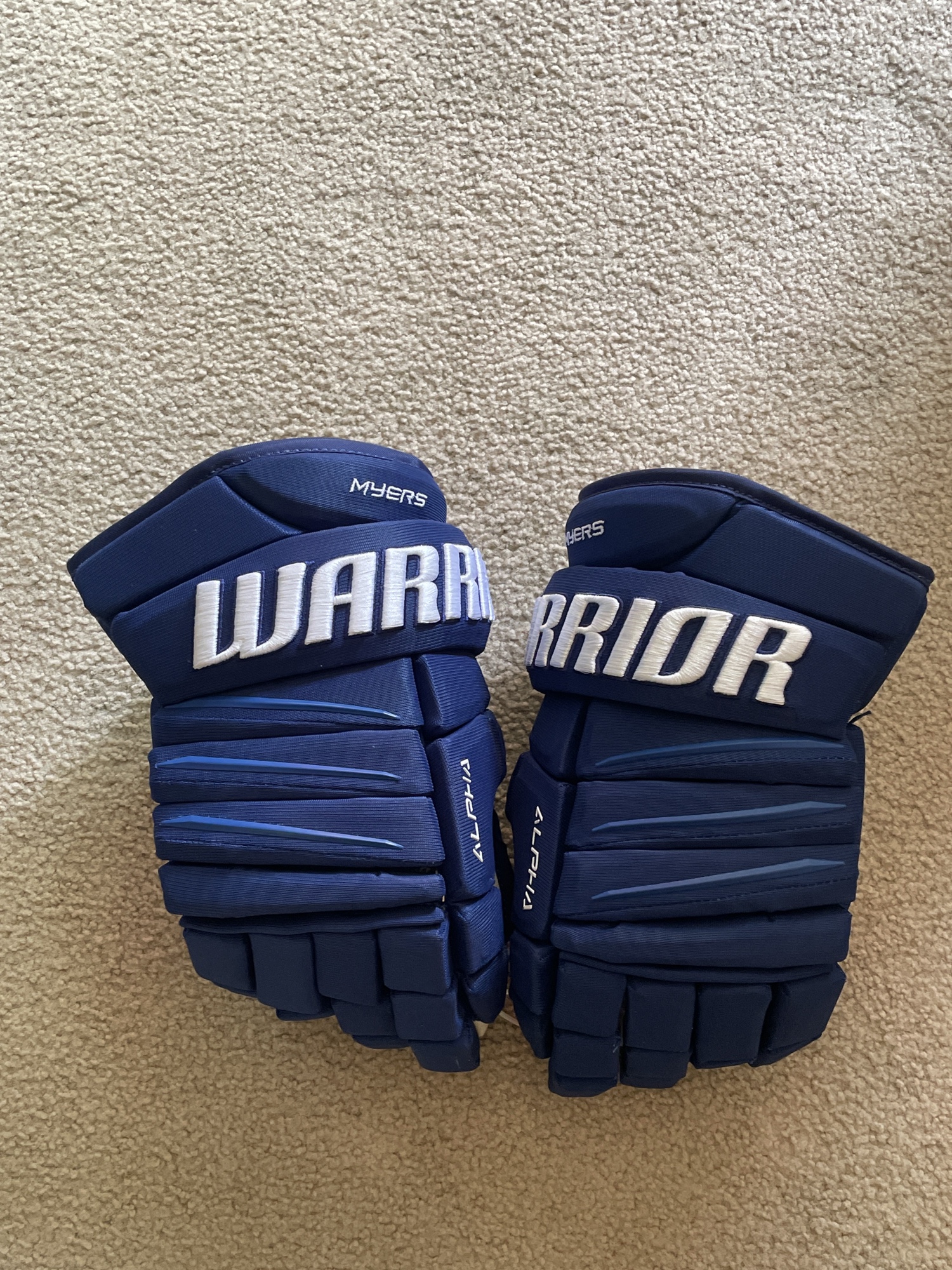 RARE! New Pro Stock Tyler Myers Warrior Gloves SidelineSwap