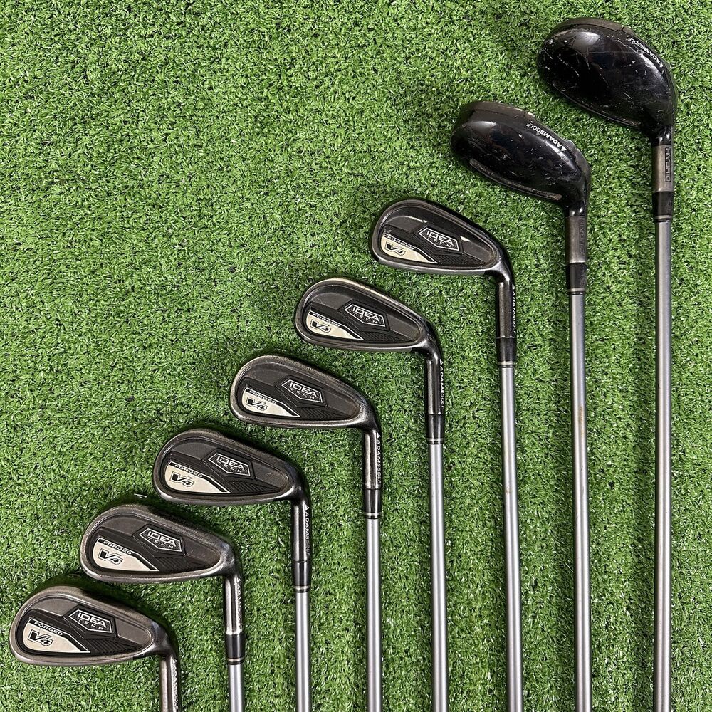 Adams Idea Tech V4 Hybrid Iron Set 3H 5H 6PW GW Bassara Graphite