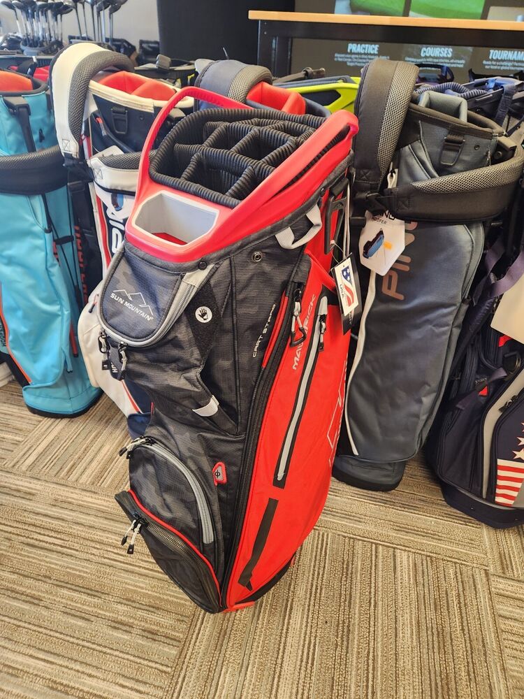 Sun Mountain Maverick Cart Bag red black camo SidelineSwap
