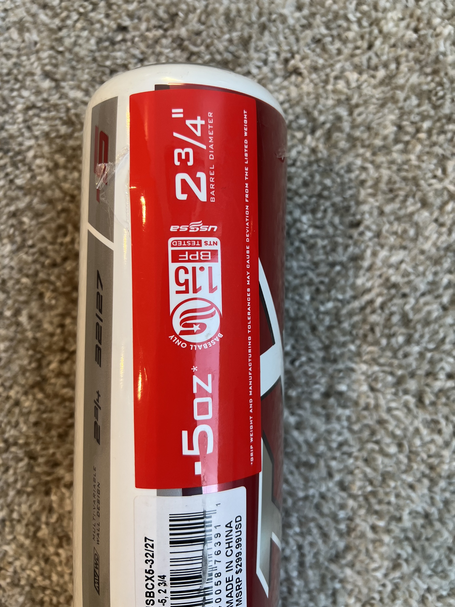 2023 Alloy (5) 27 oz 32" CAT X Bat SidelineSwap