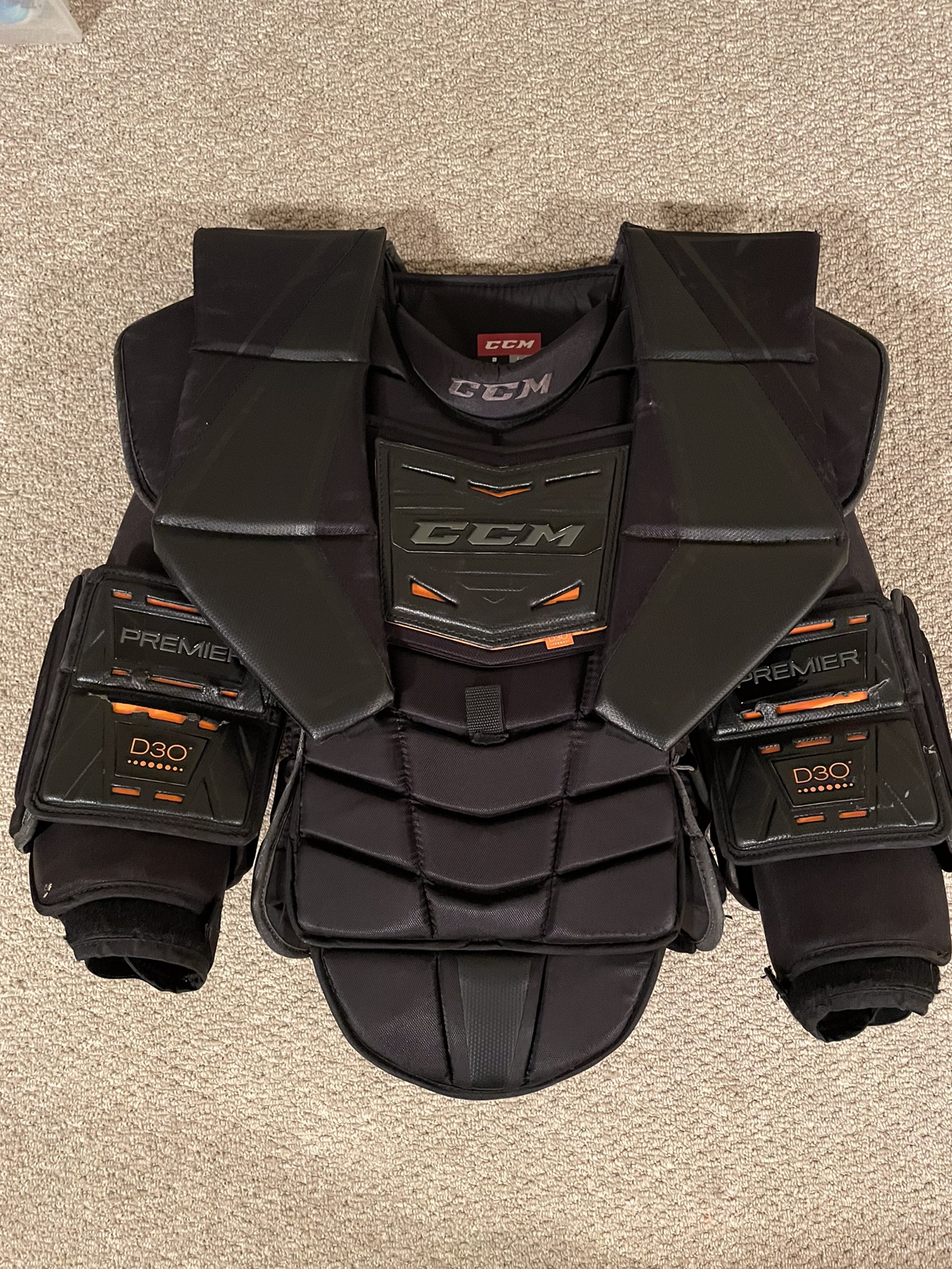 Used Large CCM Premier Pro Goalie Chest Protector SidelineSwap