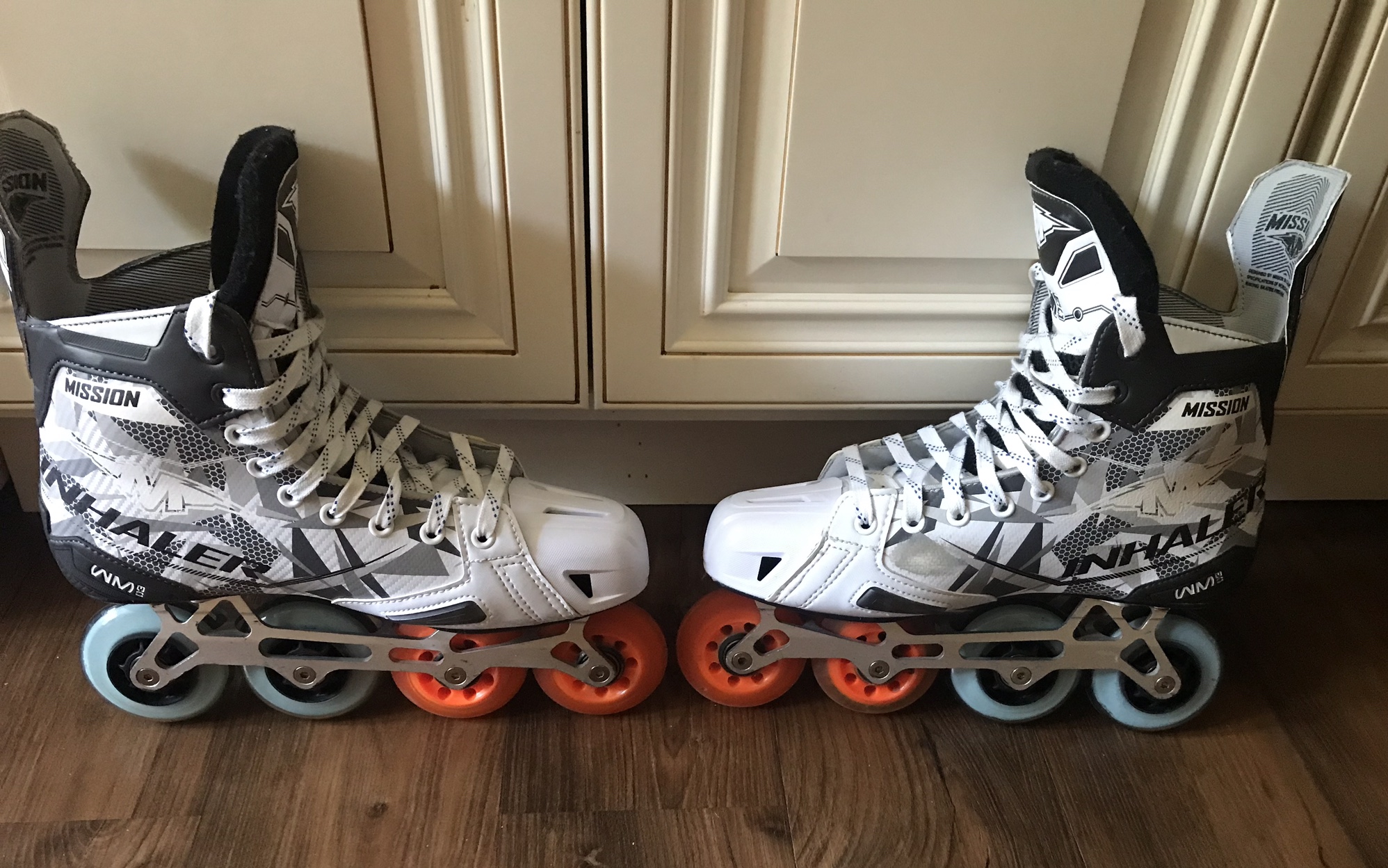 Mission Inhaler WM03 Inline Skates W/ Kryptonium Upgrade Chassis Size 9