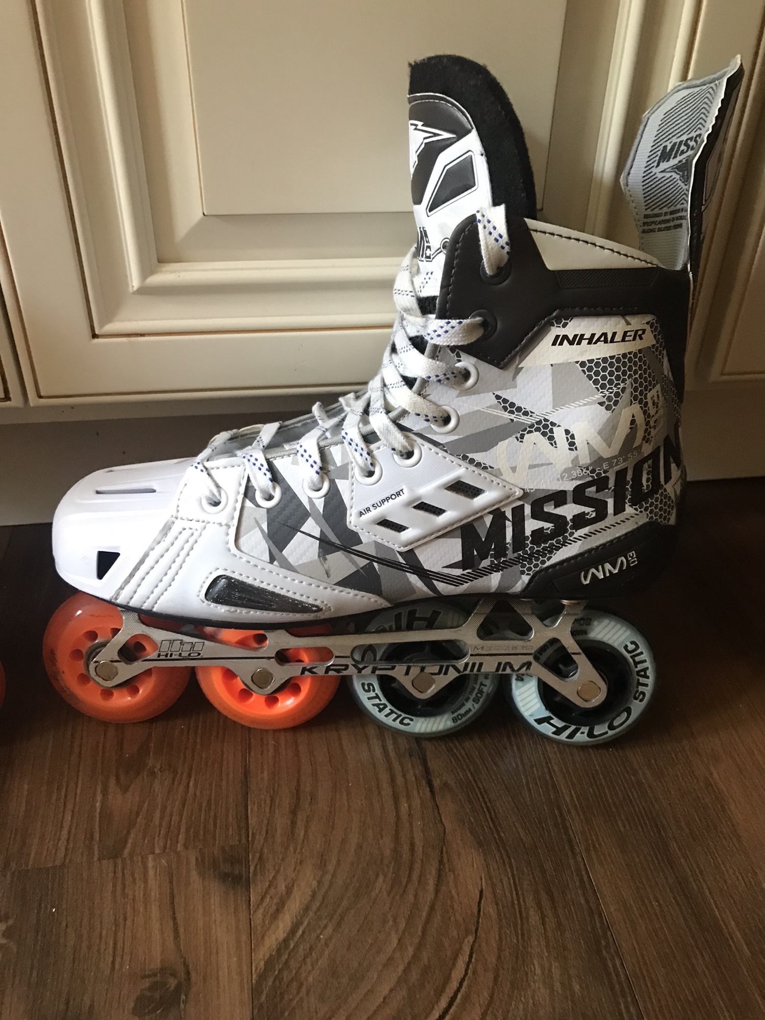 Mission Inhaler WM03 Inline Skates W/ Kryptonium Upgrade Chassis Size 9