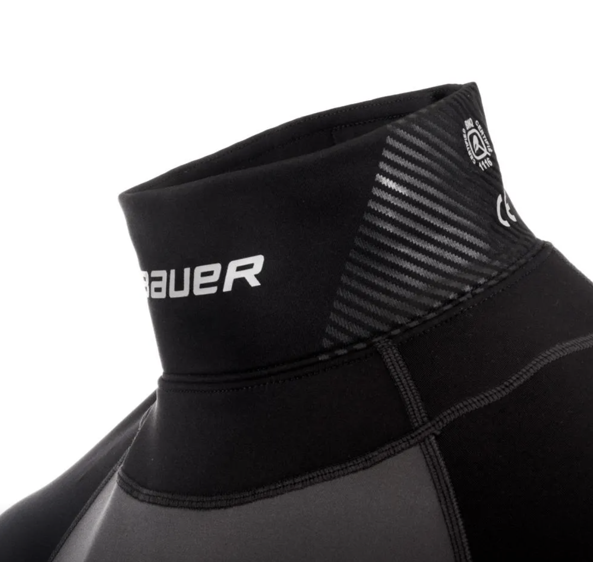 Bauer ADULT XXL S19 Pro Long Sleeve BaseLayer Shirt w/ Kevlar Neck