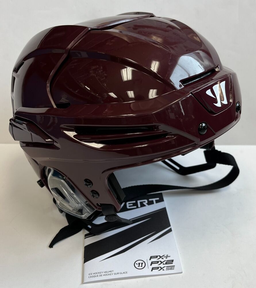 New Warrior Covert PX+ Pro stock hockey helmet PXPH6 large L maroon CSA