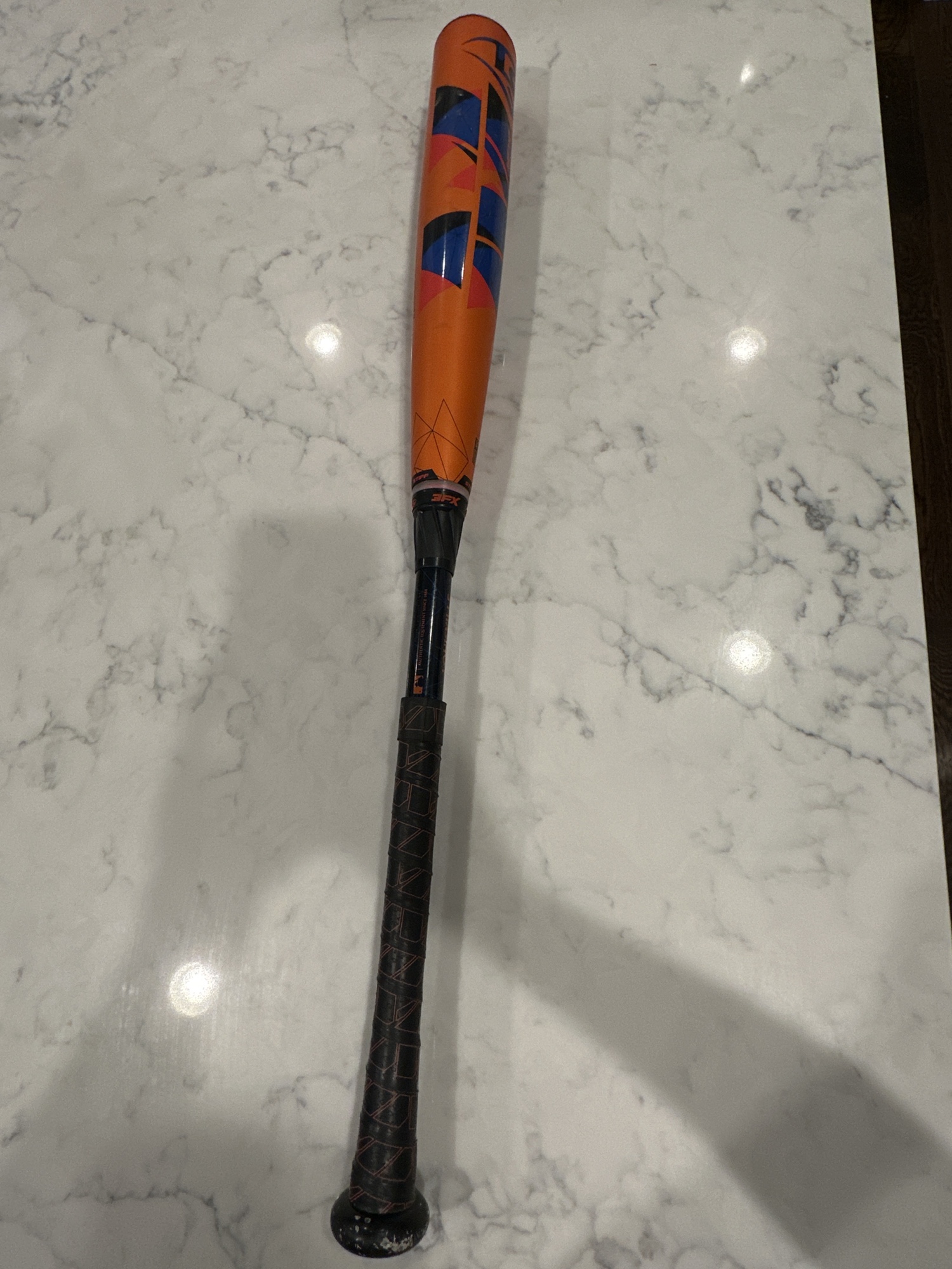Louisville Slugger Meta BBCOR Baseball Bat 2022 (3) Orange/Blue
