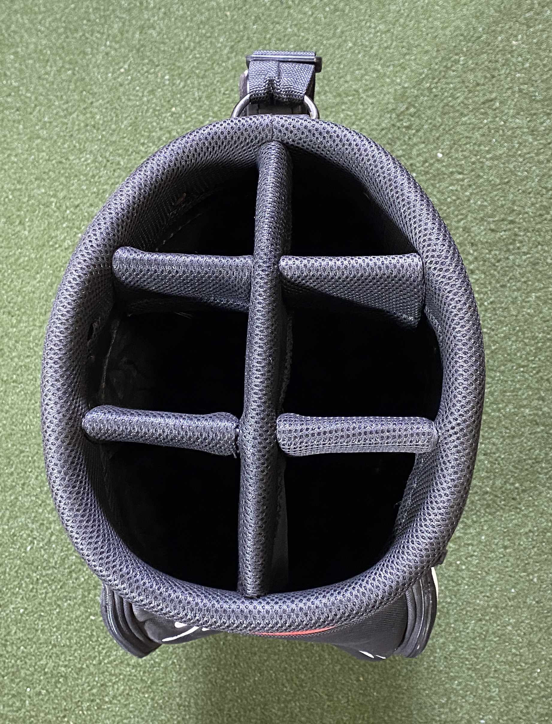 Titleist Display Staff Bag Black White Red 6Way Divide Single Strap Golf Bag SidelineSwap