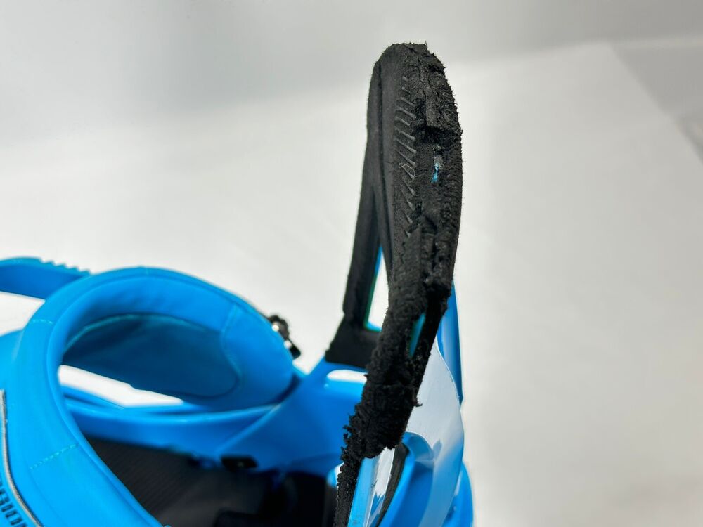 Size L (10+) Burton Mission Blue Mens Snowboard Bindings