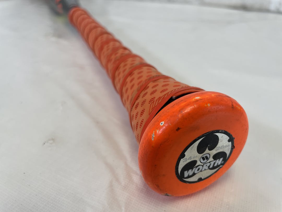 Used Worth Mayhem B.j. Fulk Sbmabj 34" 28oz Asa Slowpitch Softball Bat