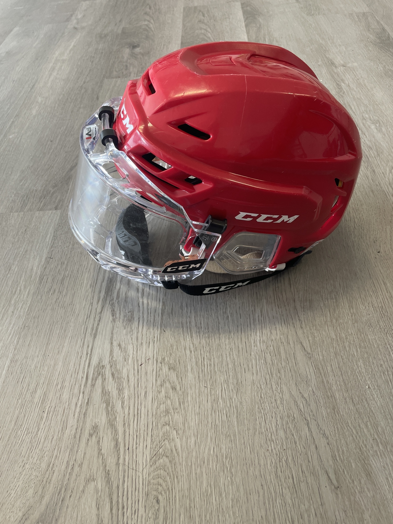 Used Medium CCM Tacks 310 Helmet With Fishbowl SidelineSwap