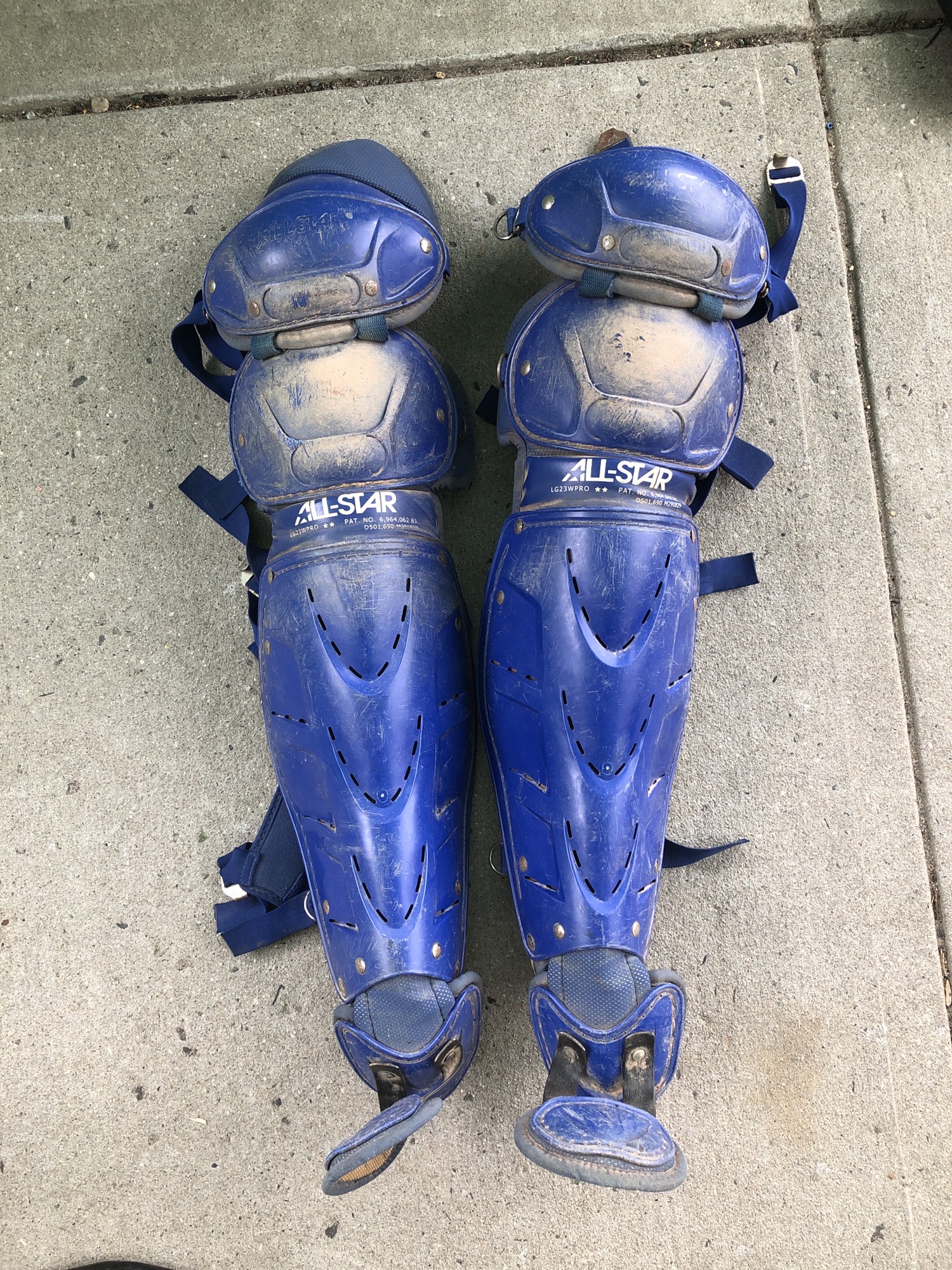 Used All Star Catcher's Leg Guard SidelineSwap