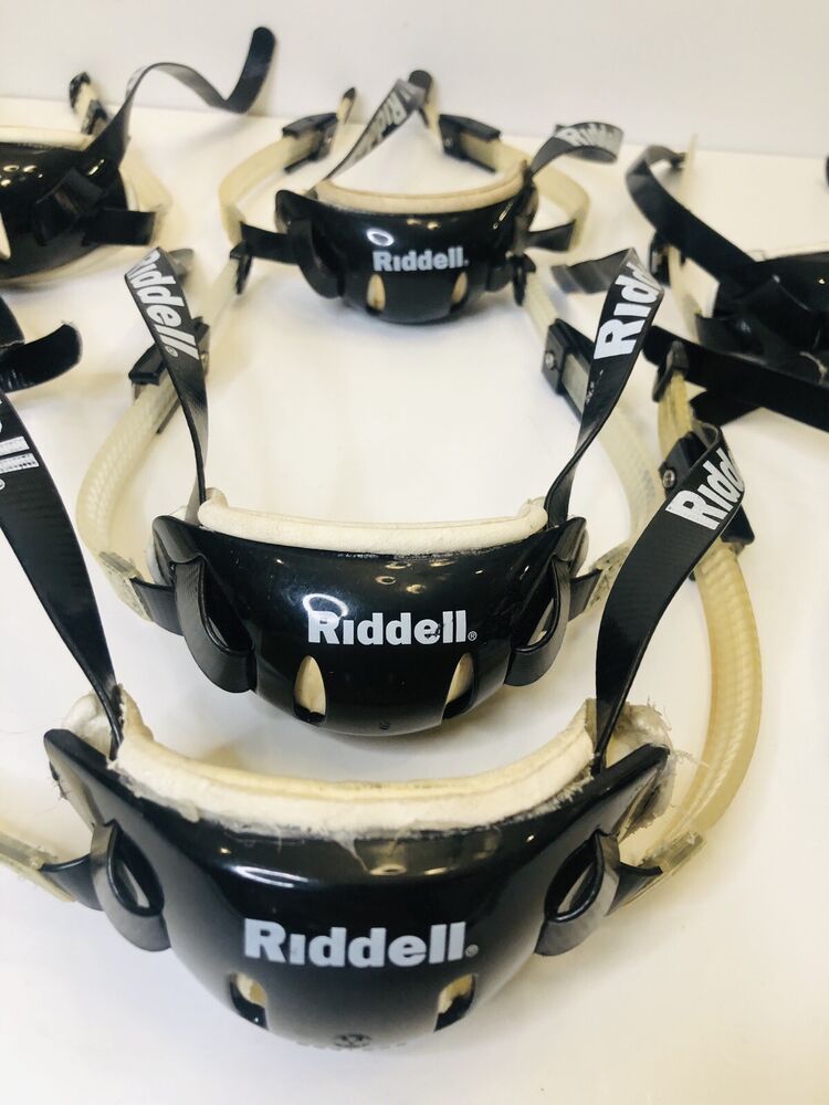 BLACK MEDIUM SIZE RIDDELL HARD CUP CHINSTRAP FITS ALL SPEEDFLEX HELMET