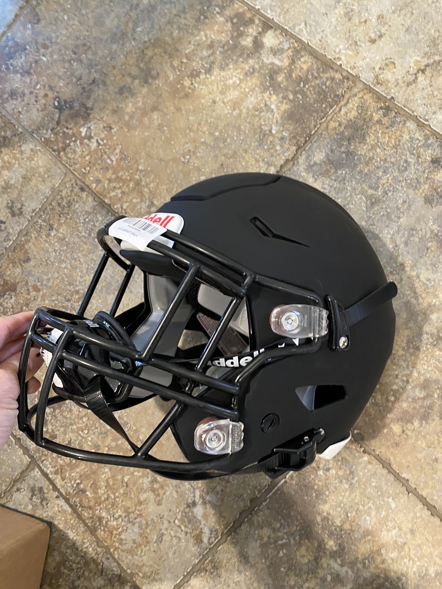 Chin Strap Matte Black Speedflex Helmet F7 Football Helmet Riddell