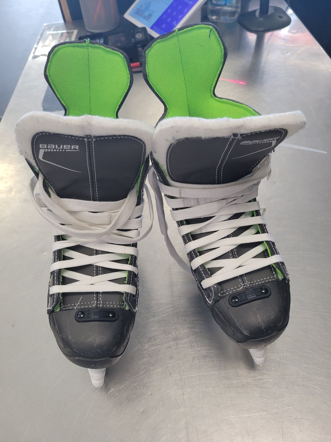 Used Bauer Xls Junior 02 Ice Hockey Skates SidelineSwap