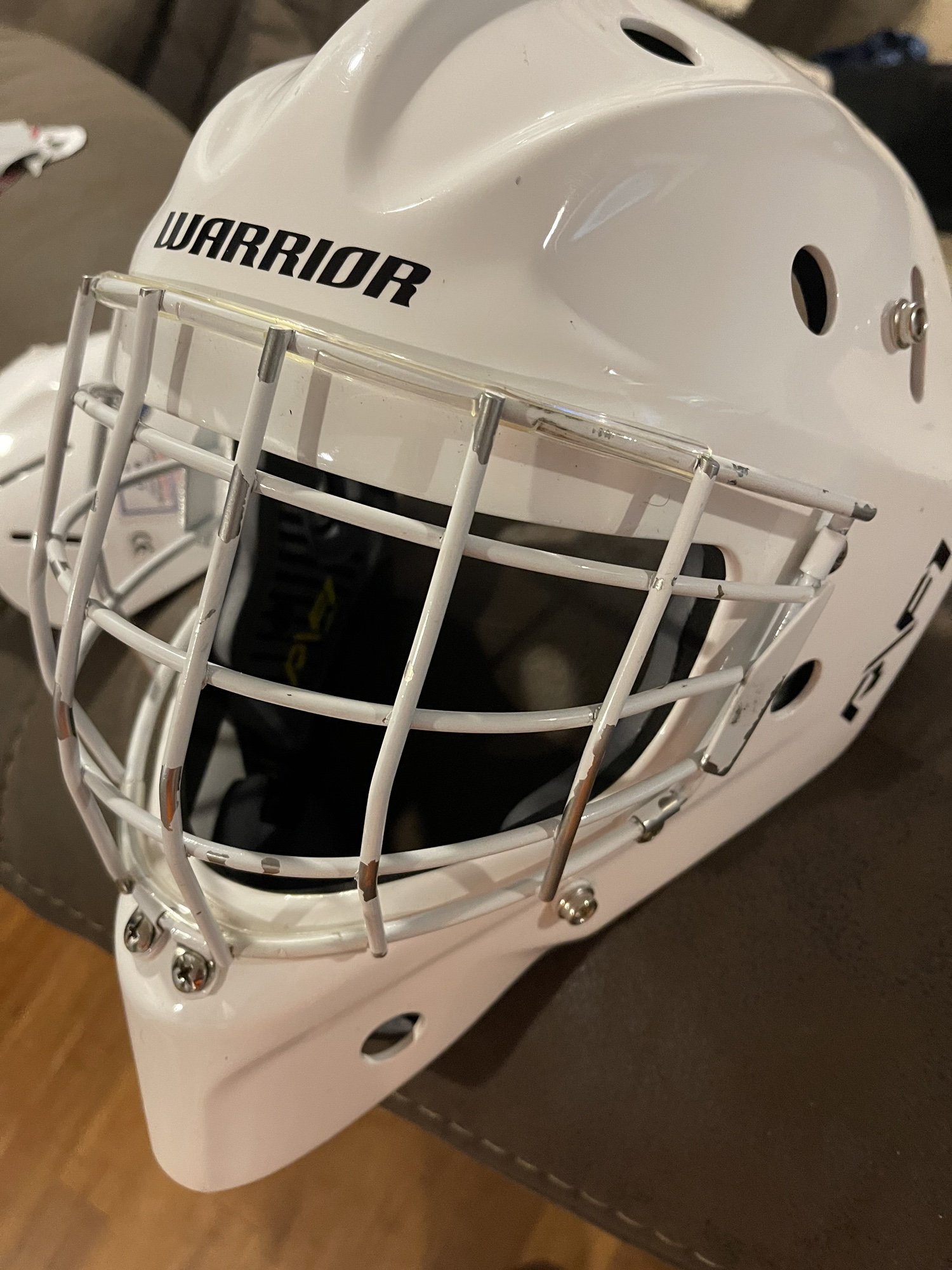 Used Warrior Ritual F1 Goalie Mask SidelineSwap