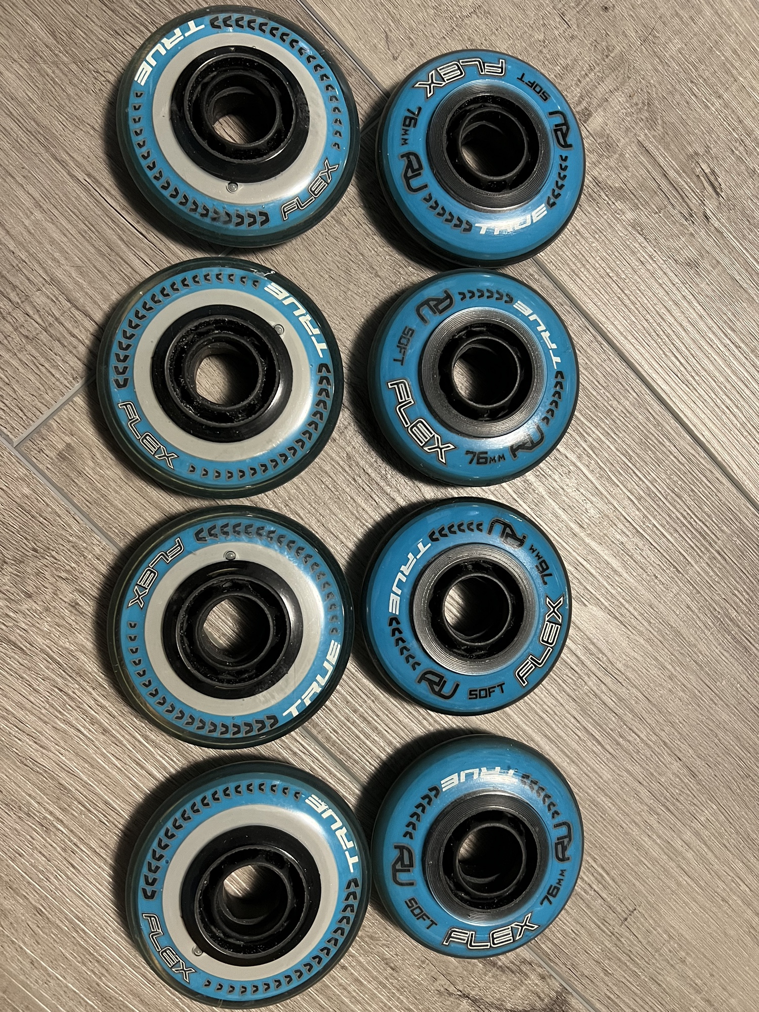 Revision Flex Inline hockey wheels (soft) set of 8 SidelineSwap