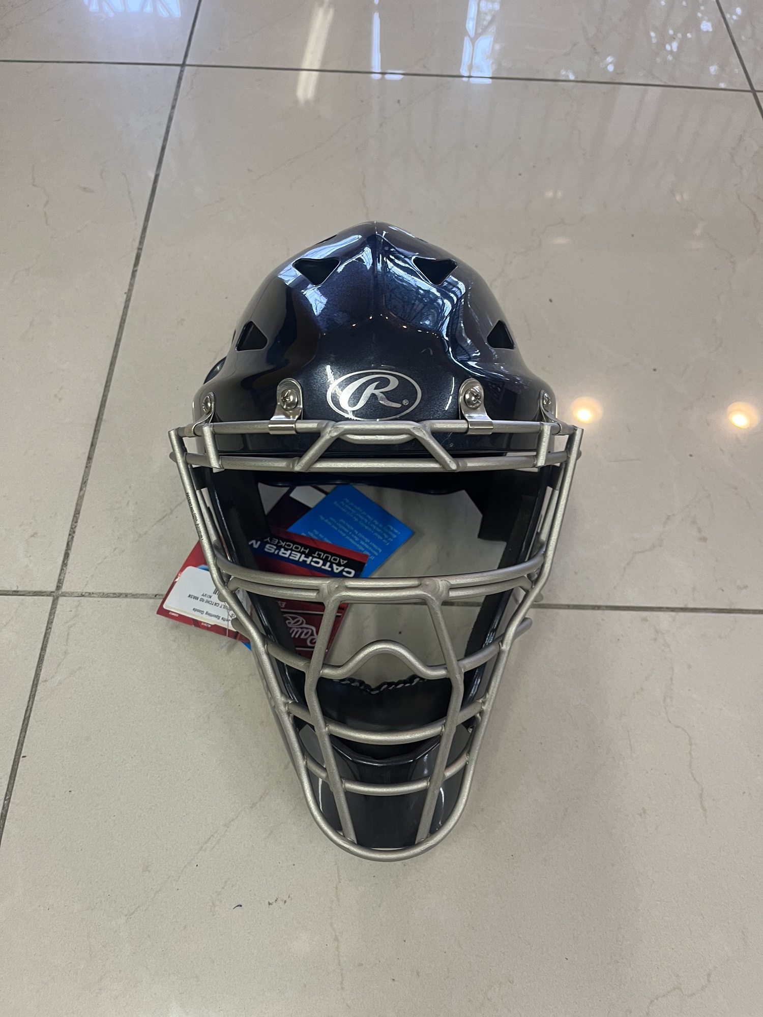 New Rawlings Cool Flow HLCH1S Navy Blue/Black Catchers Helmet