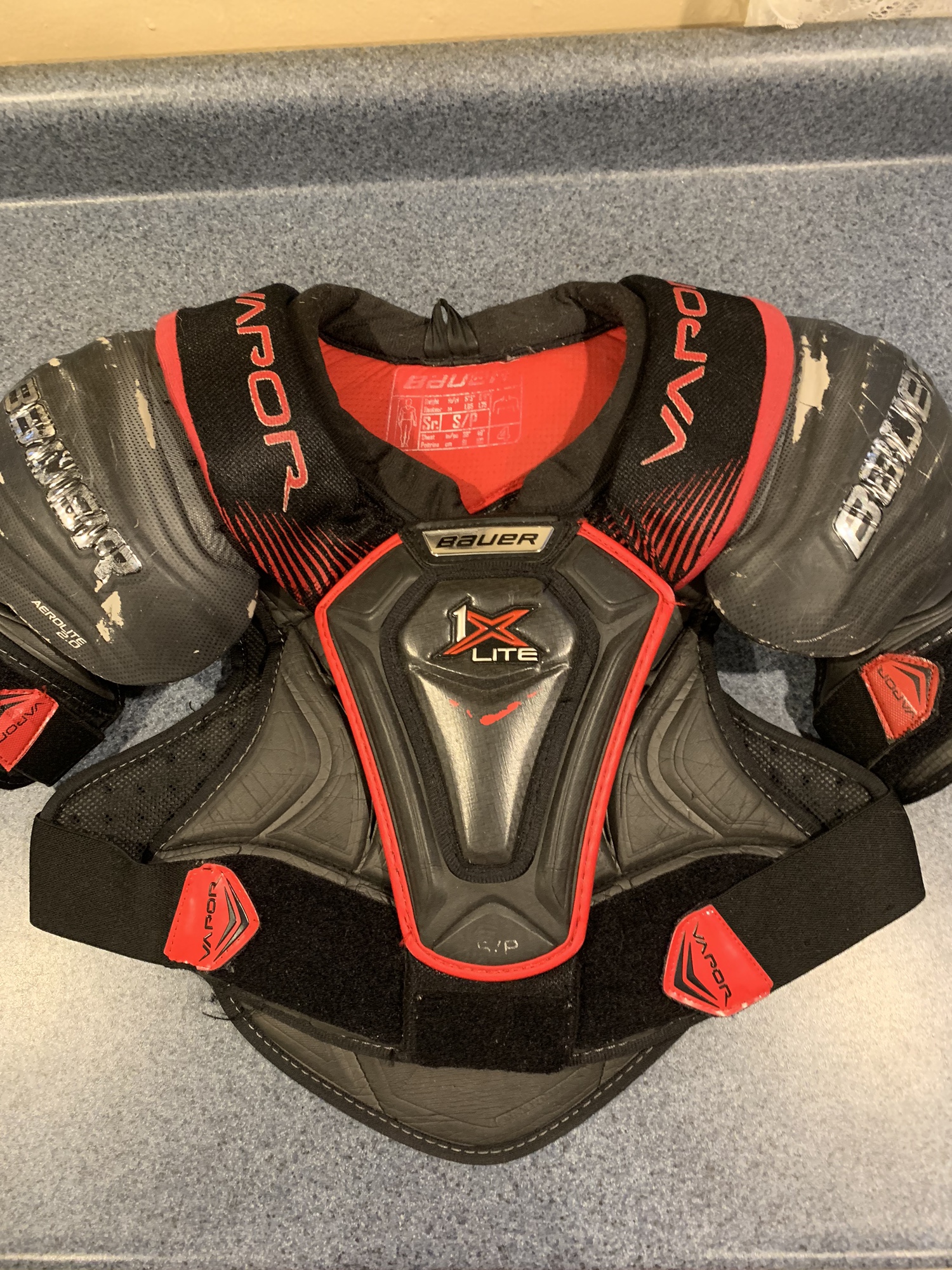 Used Small Bauer Vapor 1X Lite Shoulder Pads SidelineSwap