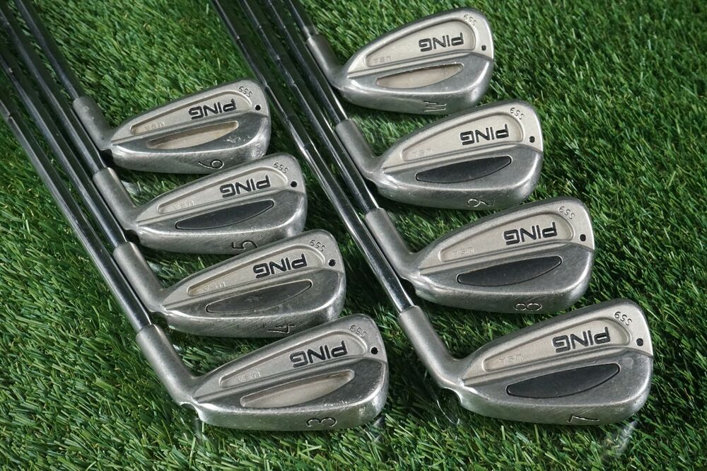 PING S59 BLACK DOT 3P IRONS SET W/ CUSHIN ZZ65 STIFF FLEX STEEL