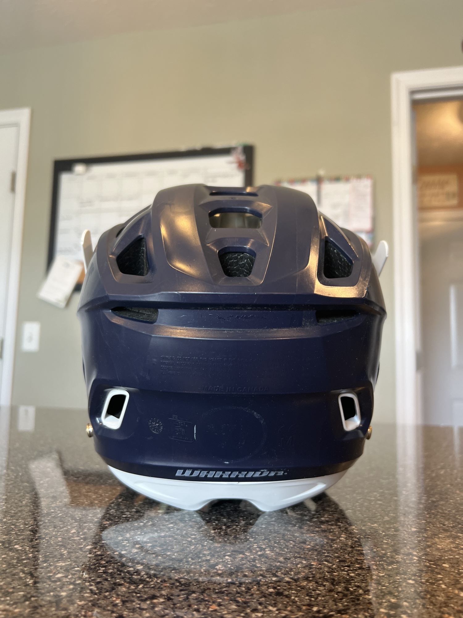 Warrior Burn Navy and Chrome Helmet Medium SidelineSwap