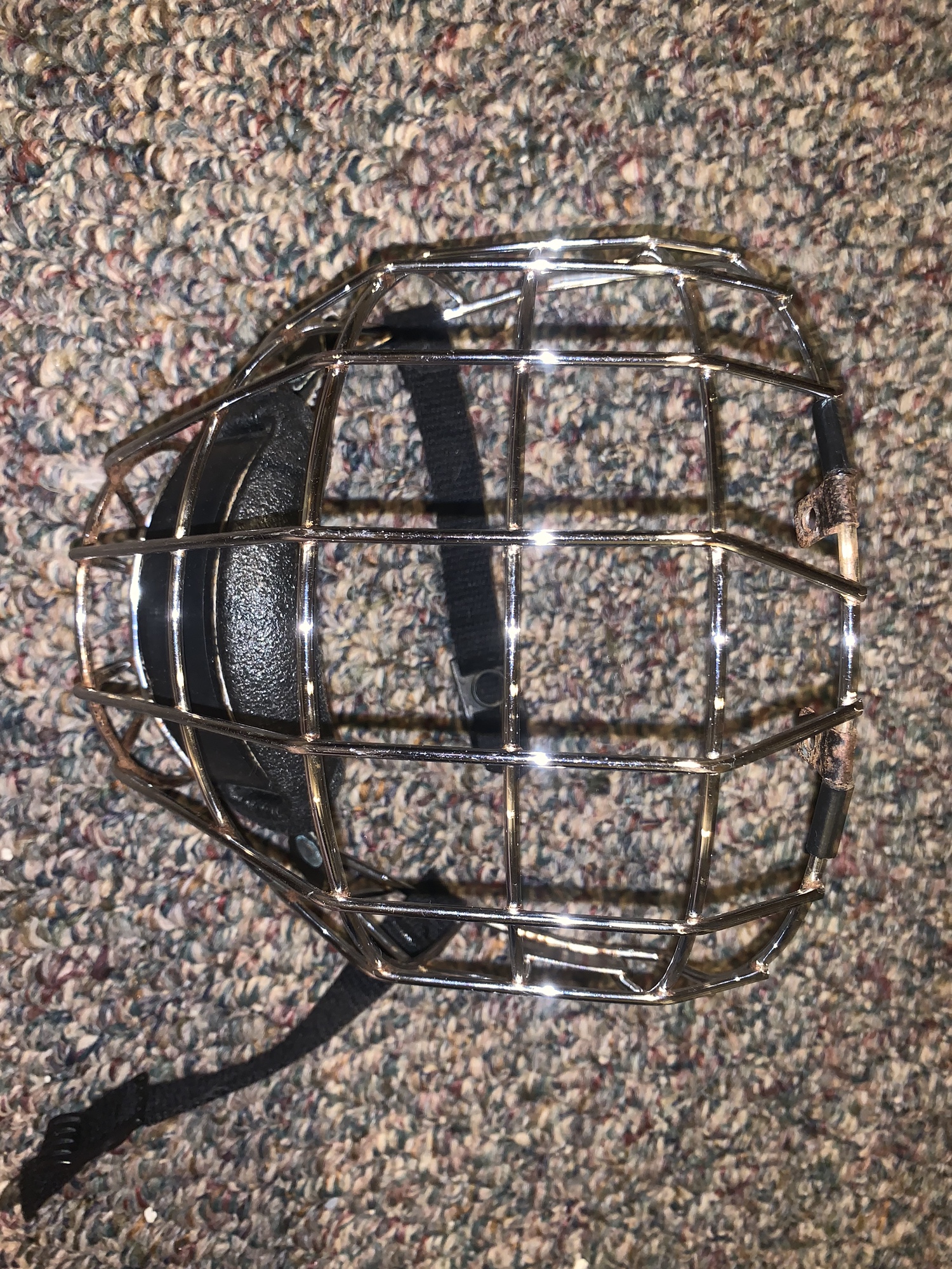 small chrome hockey cage SidelineSwap