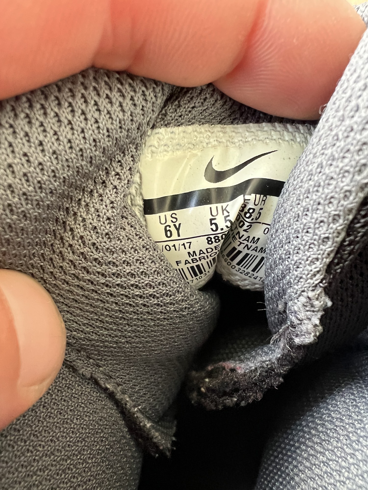 size 6 nike football cleats