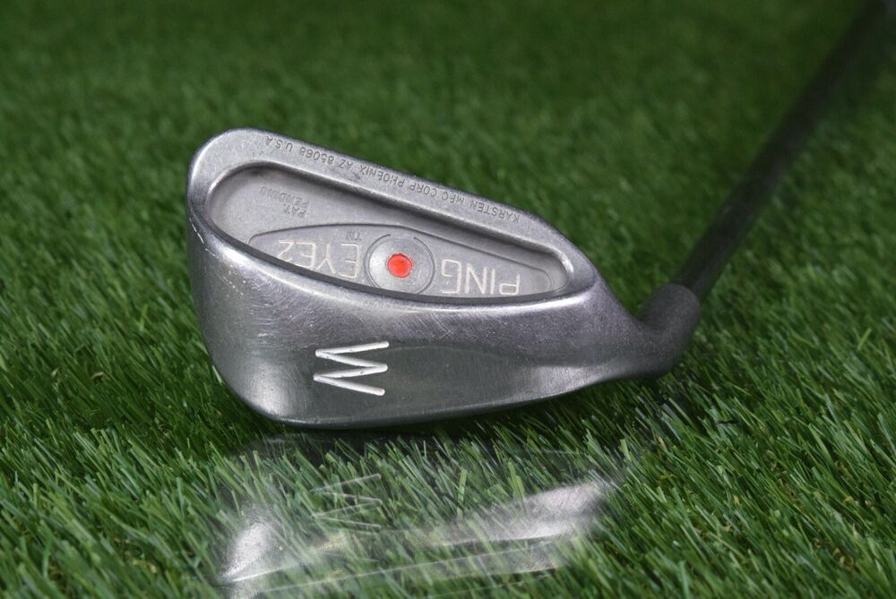 PING EYE 2 RED DOT W PITCHING WEDGE ZZLITE STIFF FLEX STEEL SHAFT LEFT