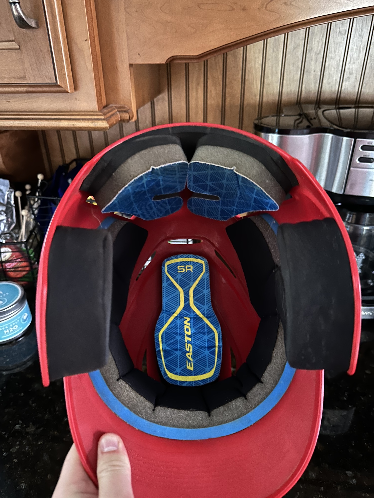 Used One Size Fits All Easton Batting Helmet with Chin Protector