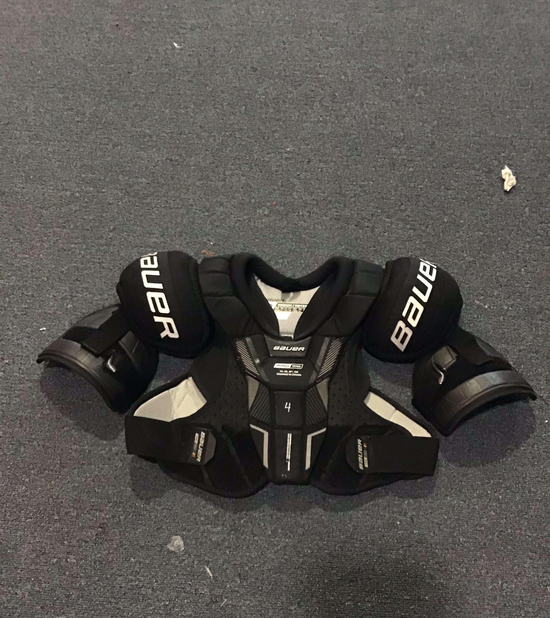 Used Pro Stock Bauer Pro Series Shoulder Pads Senior Medium SidelineSwap