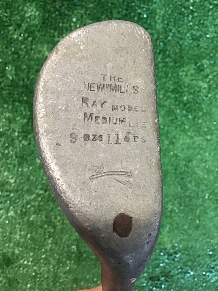 The New Mills Ray Model Medium Lie Antique Putter With Hickory Shaft 34” Inches SidelineSwap