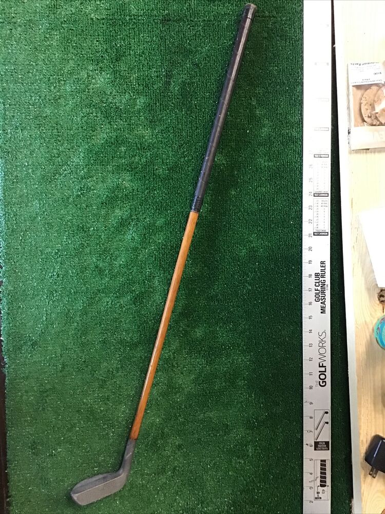 The New Mills Ray Model Medium Lie Antique Putter With Hickory Shaft 34” Inches SidelineSwap