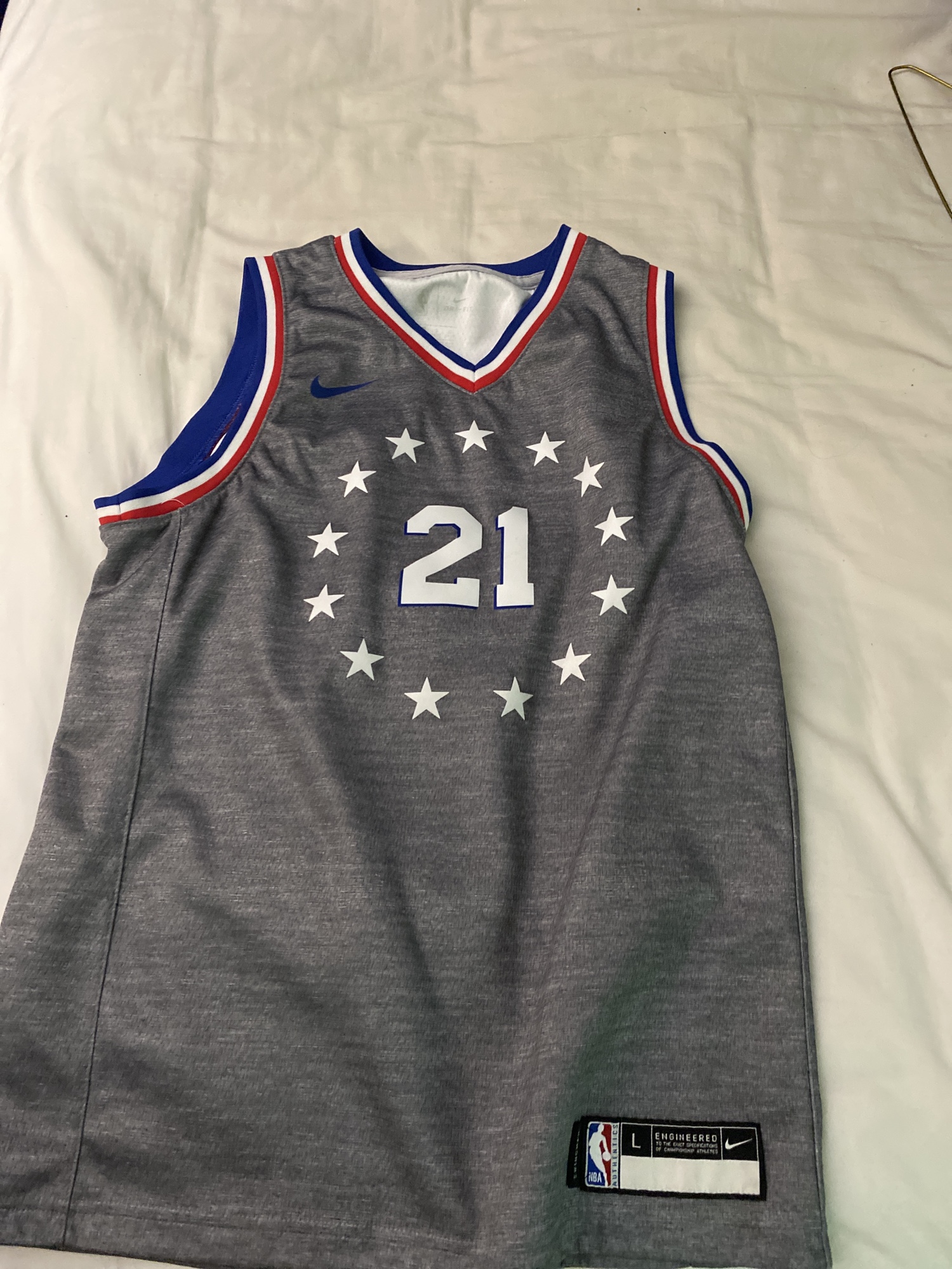 joel embiid grey jersey