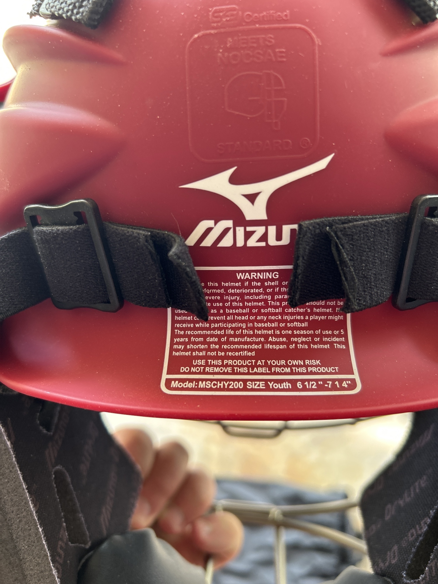 Mizuno youth catchers helmet SidelineSwap