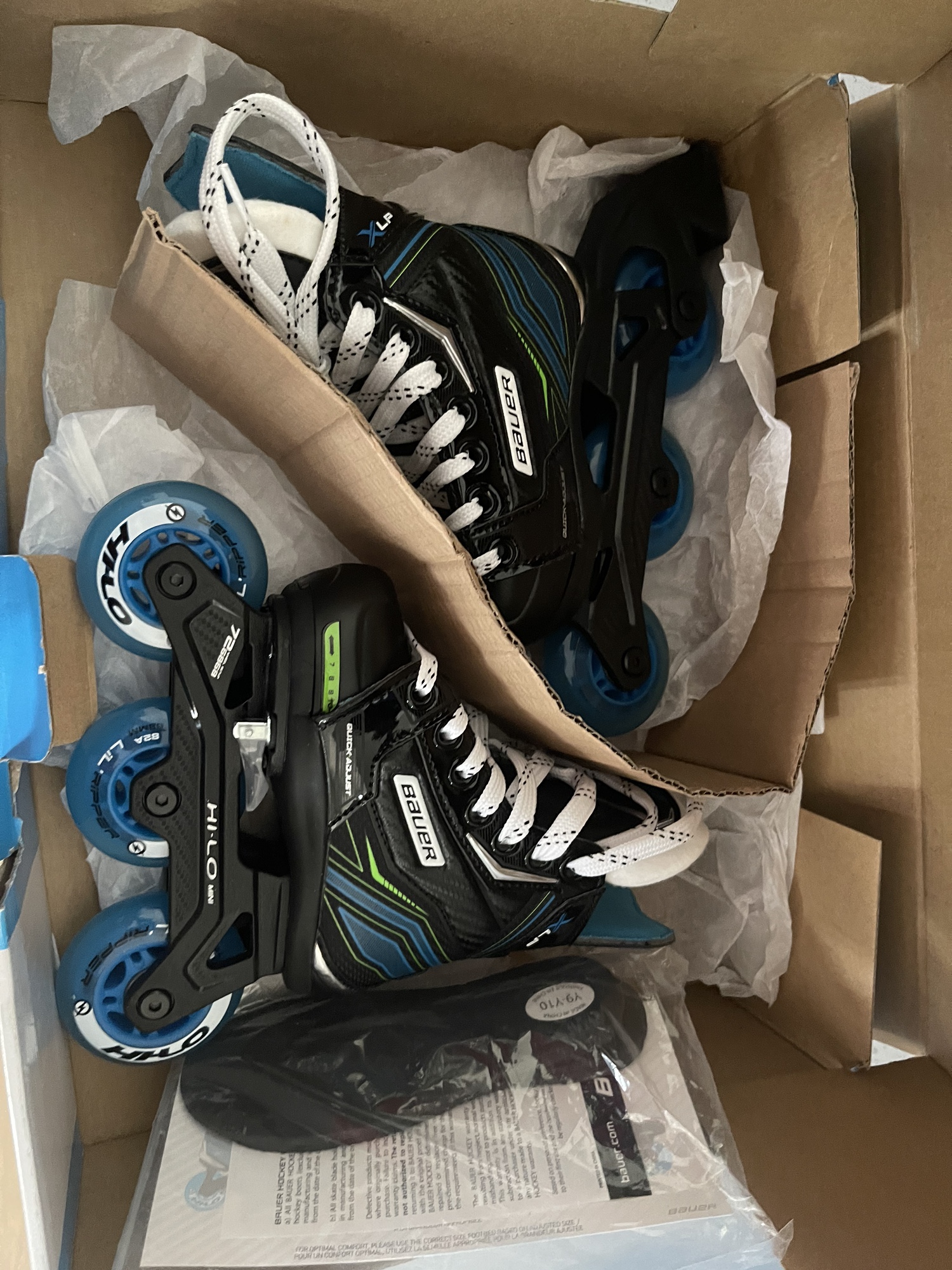 BAUER XLP ADJUSTABLE INLINE HOCKEY SKATES YOUTH SidelineSwap