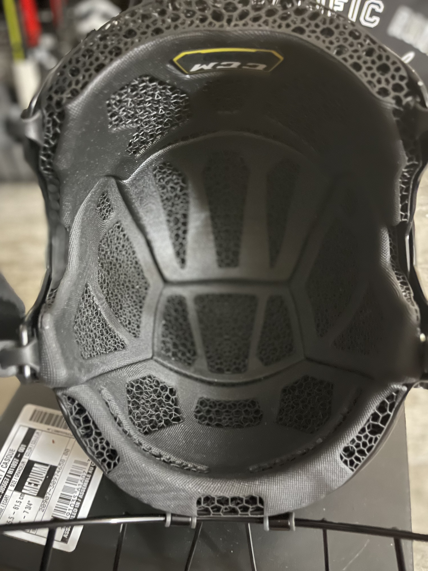 Used Medium CCM TOTAL CUSTOM Super Tacks X Helmet SidelineSwap