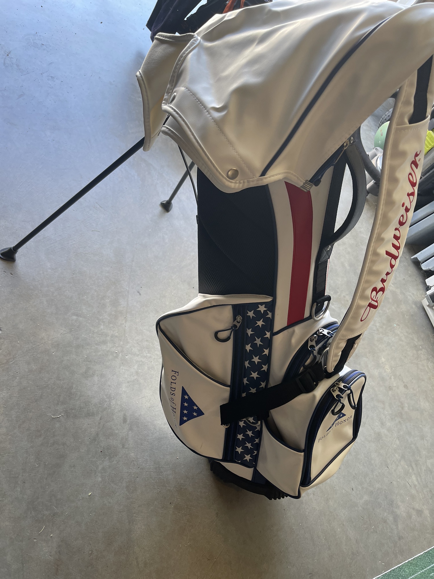 Leather American Flag Golf Bag SidelineSwap