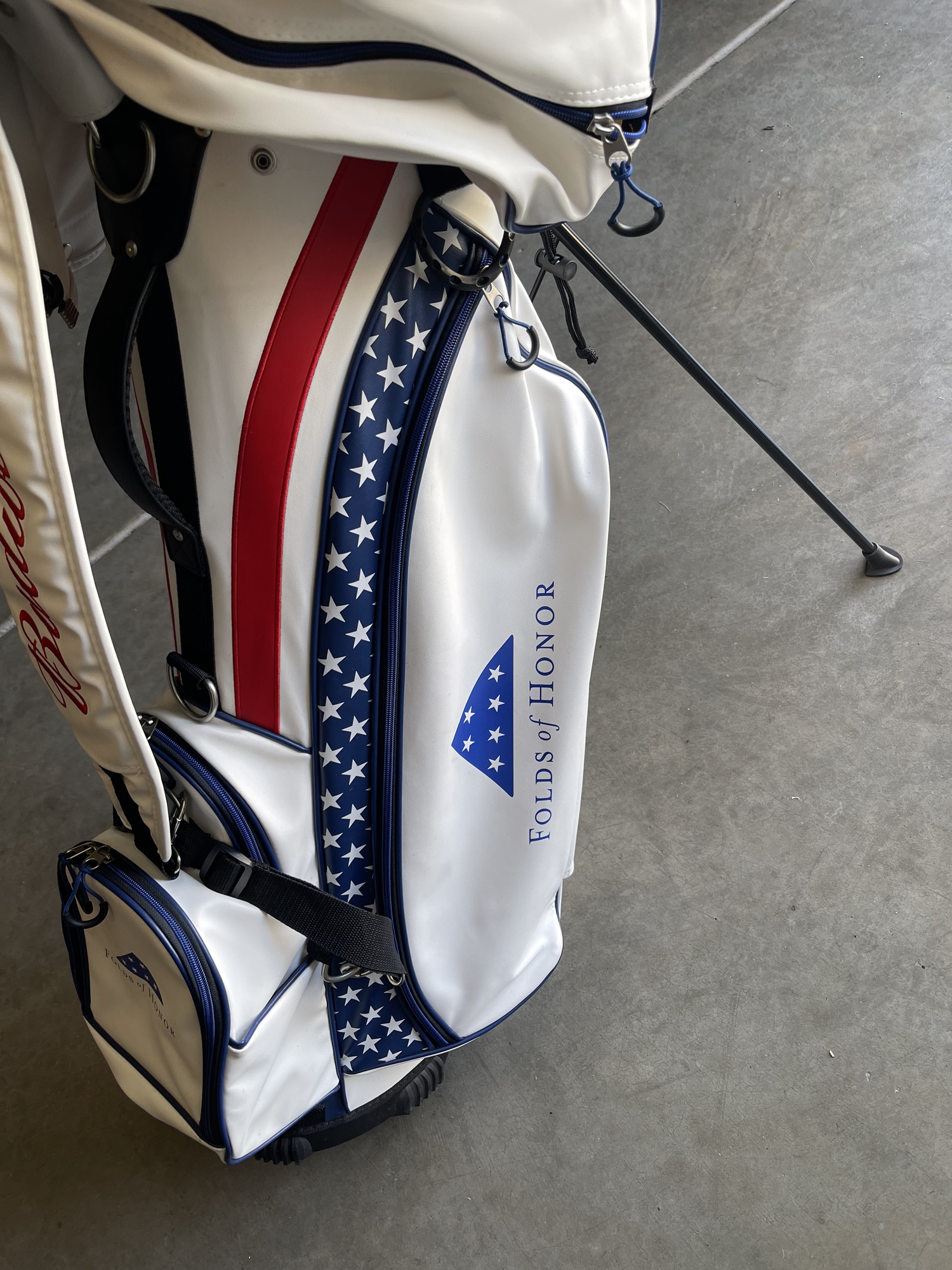 Leather American Flag Golf Bag SidelineSwap