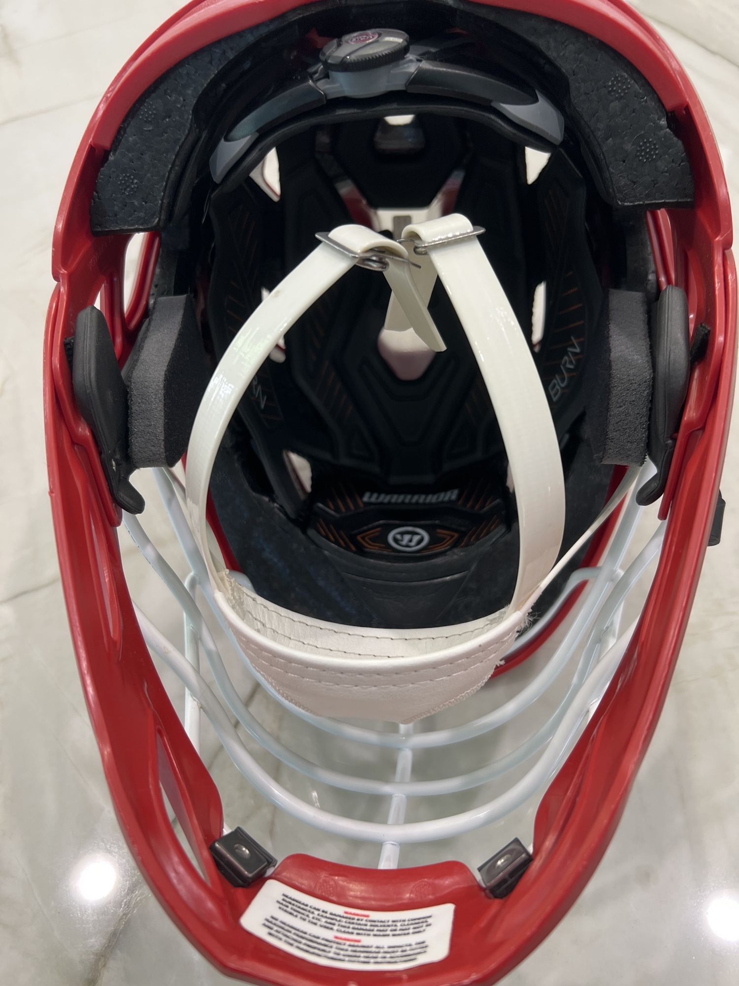 JUNIOR Red Warrior Burn Helmet SidelineSwap