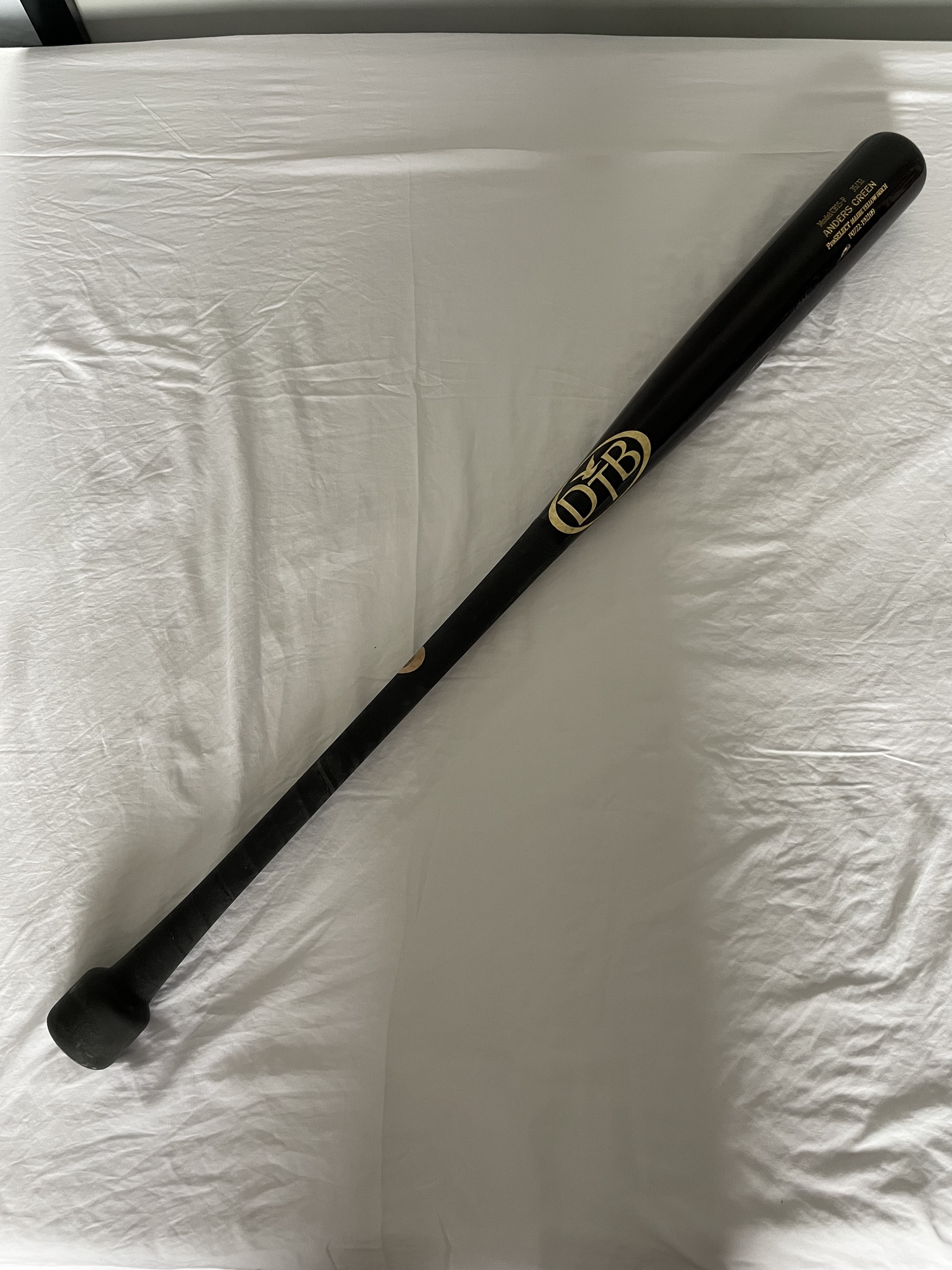 Dove Tail Wood Bat CB15 Puck Knob 34” Pro Wood Birch SidelineSwap