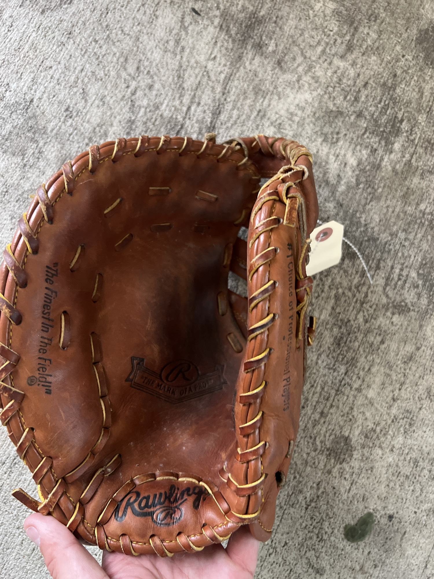 Used Rawlings Mark of a Pro Left Hand Throw First Base Baseball Glove