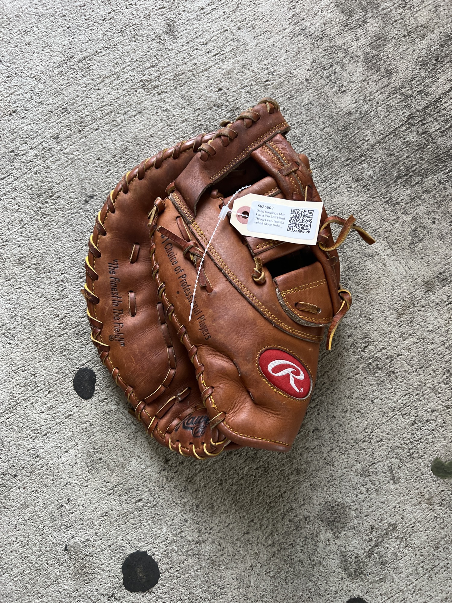 Used Rawlings Mark of a Pro Left Hand Throw First Base Baseball Glove